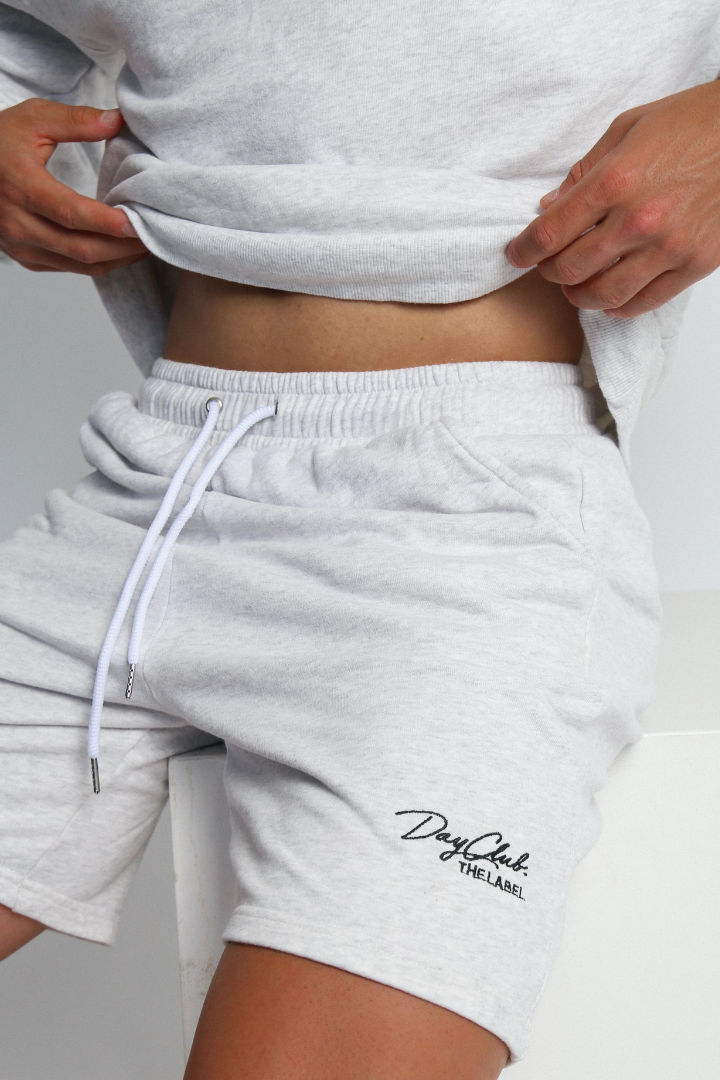Dayclub The Label Mens Grey Lounge Shorts with 100% Cotton