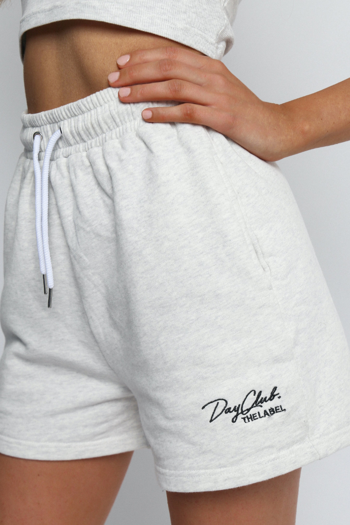 Dayclub The Label Womens Grey Lounge Shorts with 100% Cotton